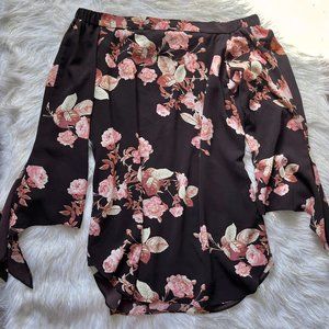 Floral Off-Shoulder Tunic